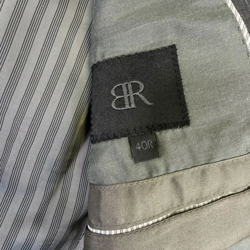 Banana Republic Blazer Mens 40R Grey Slim Fit Marzotto Italian Fabric Sport Coat